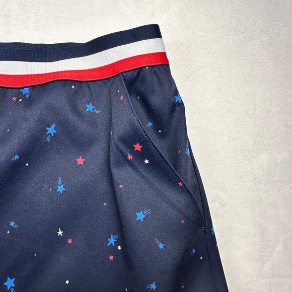 Lady Hagen Golf Skort Womens Sz XL UPF 50 Patriotic Stars Pull On Skirt NWT - Picture 5 of 13